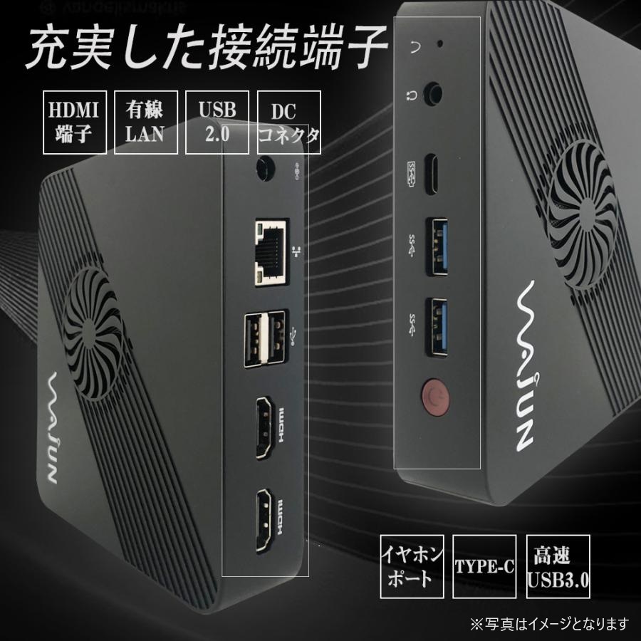 WAJUN Pro-X1 新品 デスクトップPC/4K対応/Win11 Pro/MS Office H&B